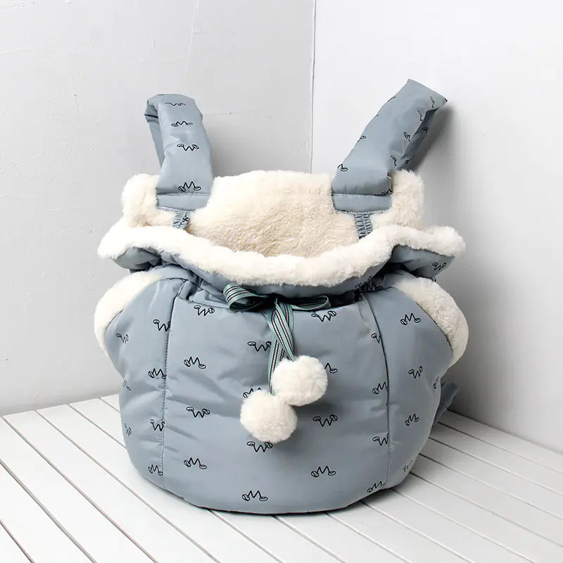 Winter Pet Cat and Dog Warm Front Carrier Backpack