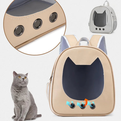 Portable Transparent Cat Carrier Backpack for Travel