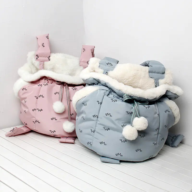 Winter Pet Cat and Dog Warm Front Carrier Backpack