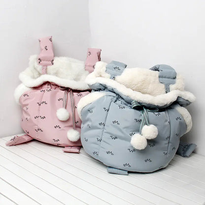 Winter Pet Cat and Dog Warm Front Carrier Backpack