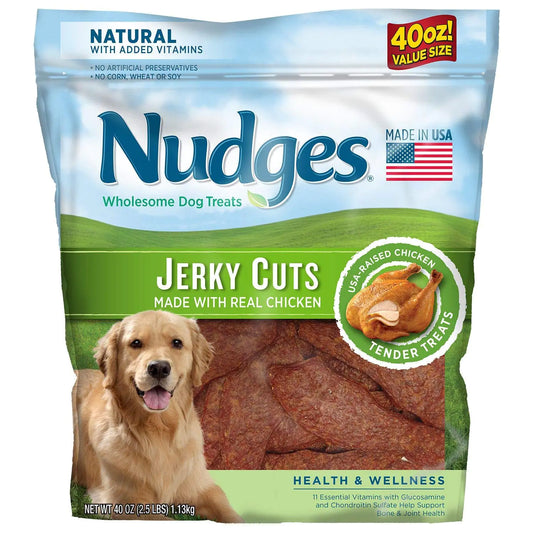 Nudges Health Wellness Chicken Jerky Dog Treats 40 Ounce