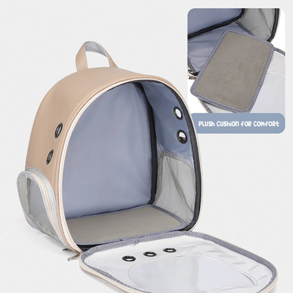 Portable Transparent Cat Carrier Backpack for Travel